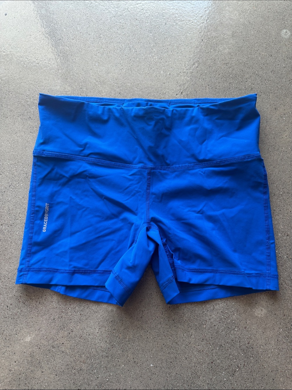 Royal Blue GracedbyGrit High-Waist Women's Bike Shorts